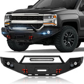 Off Road Truck Front Bumper for 2016-2018 Chevy Chevrolet Silverado 1500 with Winch Plate | Yzona